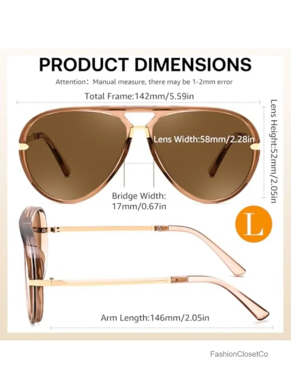 Classic Aviator Sunglasses UV400 Protection Men Women Metal Temple Driving